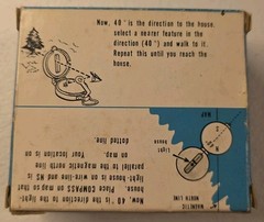 Vintage Engineer Lensatic Pocket Field Compass Black Original Box Instructions