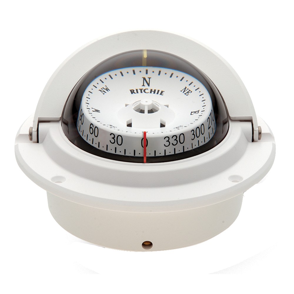 Ritchie F-83W Voyager Compass – Flush Mount – White F-83W UPC 010342140074