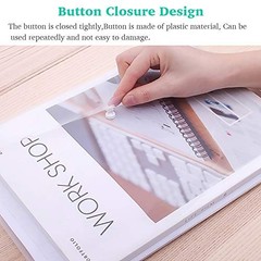 Clear Document Folders Filing Envelopes Waterproof Plastic 5 Transparent