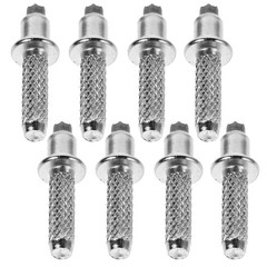 8Pcs Tungsten Steel Cane Tips Durable Hiking Pole Replacement Silver