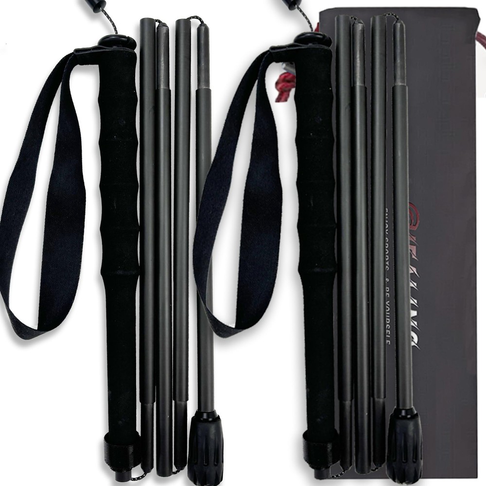 OKHEALING Trekking Poles【Ultralight】Carbon Fiber 5 Sections, Set of 2, Hiking…