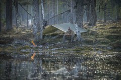 Helikon Tex Supertarp Outdoor Bushcraft Tarp Us Woodland Camouflage 3×3 M