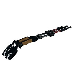 TrailBuddy Black/Red Collapsible Lightweight Hiking Trekking Poles 1 Pair NEW