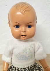 Celluloid celluloid doll doll Ewergreen 9916 38 cm collector RARE