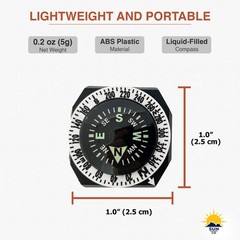 Sun Company GoCompass – Micro Orienteering Wrist Compass