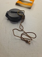 Vintage Engineer Lensatic Pocket Field Compass Black Original Box Instructions