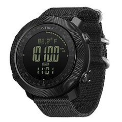 Mens Outdoor Sport Tactical Survival Watches Hiking Digital Wrist Watch black