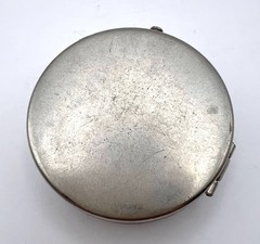 Vintage German Pocket Compass Lidded 1.75″ Black Dial Thalson Style Working