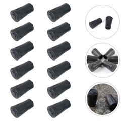12 Pcs Tip Alpenstock Non-Slip Cover Walking Pole Accessories