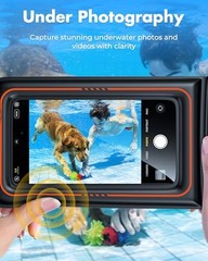 Floating Waterproof Phone Pouch 2 Pack, IPX8 Waterproof Phone Case 7.0 inch