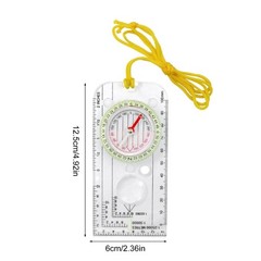 Acrylic Compasses Map Ruler Orienteering Compasses for Hiking Backpacking