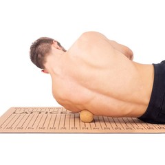 Lattice Peanut Roller Self-Massager Cork, One Size