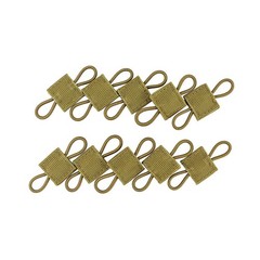 10pcs Tactical Molle Ribbon Buckle Binding Retainer for PTT Antenna Stick Pipe