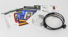 Magellan Triton 400 GPS Handheld Tested Works w/ Box Cable Manuals