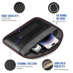 1 Pack Faraday Pouch Bag for Phone and Car Keys, RFID Signal Blocking Holder,