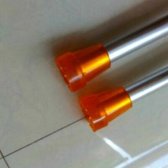 2X Walking Stick Cane Crutch Pad Rubber Heavy Duty Metal Ferrule End Bottom 22mm