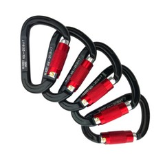 5 – 25kn Carabiners Heavy Duty Climbing Twist Gate Auto Locking Aluminum D Ring