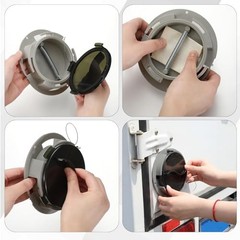 6 Pcs Plastic Truck and Trailer Registration Holder Kit with Clear Wire