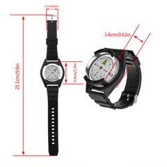 Wrist Compass Military Outdoor Climbing Camping Compass Survival Watch Band BT