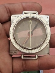 Vintage Suunto Helsinki Clinometer In Rough Condition & Suunto Compass Used N4.