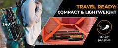 Lightweight Trekking Poles – Compact Walking Sticks with Quick Locks, Ergonomic