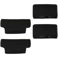 1 Set Black Reusable Walking Stick Armpits Pad Durable Crutch Handle Grip