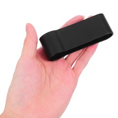 Trekking Cane Wrist Strap Black Plastic with Holder Clip for Walking Sticks