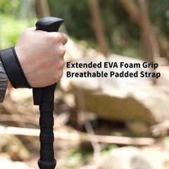 Selfie Trekking Pole – Ultralight 7075 Aluminum Hiking Poles W/ Built-in 1/4”