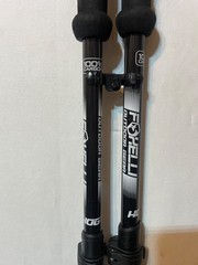 Foxelli Trekking Poles Lightweight Carbon Fiber Black (All original attachments)