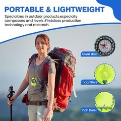 Orienteering Compass Hiking Survival Compas Compasses Kids for Magnetic Campi…