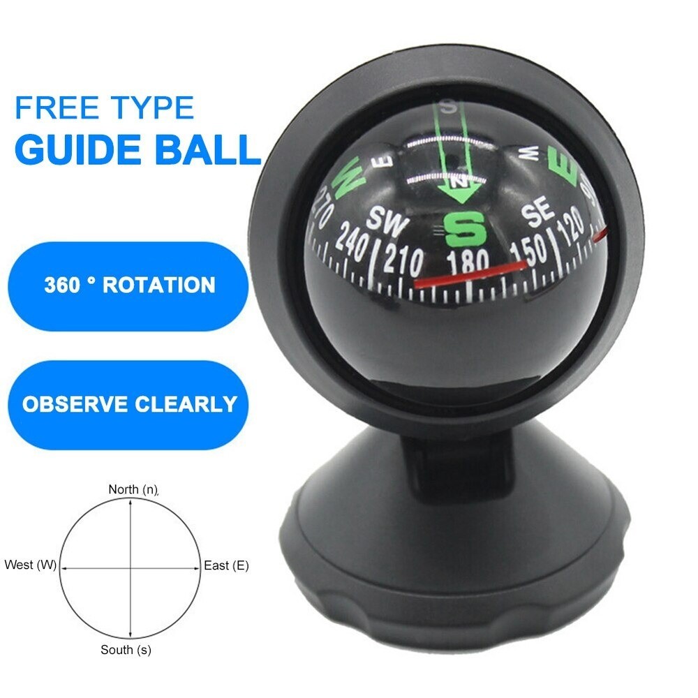 Automobile Dashboard Mount Auto Automotive Vehicle Car Boat Ball Compass Liquid