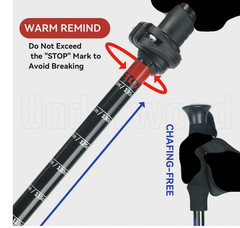 Collapsible Trekking Poles for Hiking 2 Pack – Adjustable Aluminum Hiking Pol…