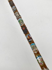 * 4 x WALKING STICK WALKING STICK ALPINE HIKING VINTAGE GERMANY AUSTRIA