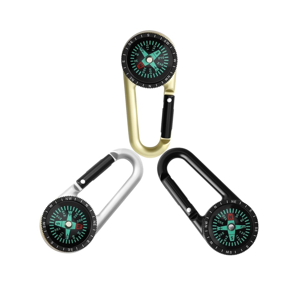 Lot of 3 Compass, Mini Compass Keychain, Outdoor Compass, Compass, Mi…