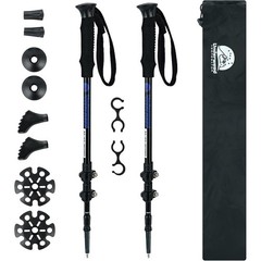 Lightweight Anti-Shock Hiking Poles Adjustable Trekking Sticks Outdoor Use