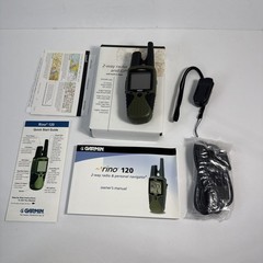 Garmin Rino 120 Handheld Hiking GPS Navigator 2-way Radio Tested IOB