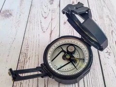 100% Working Brass Brunton Pocket Vintage Compass With Leather Case.