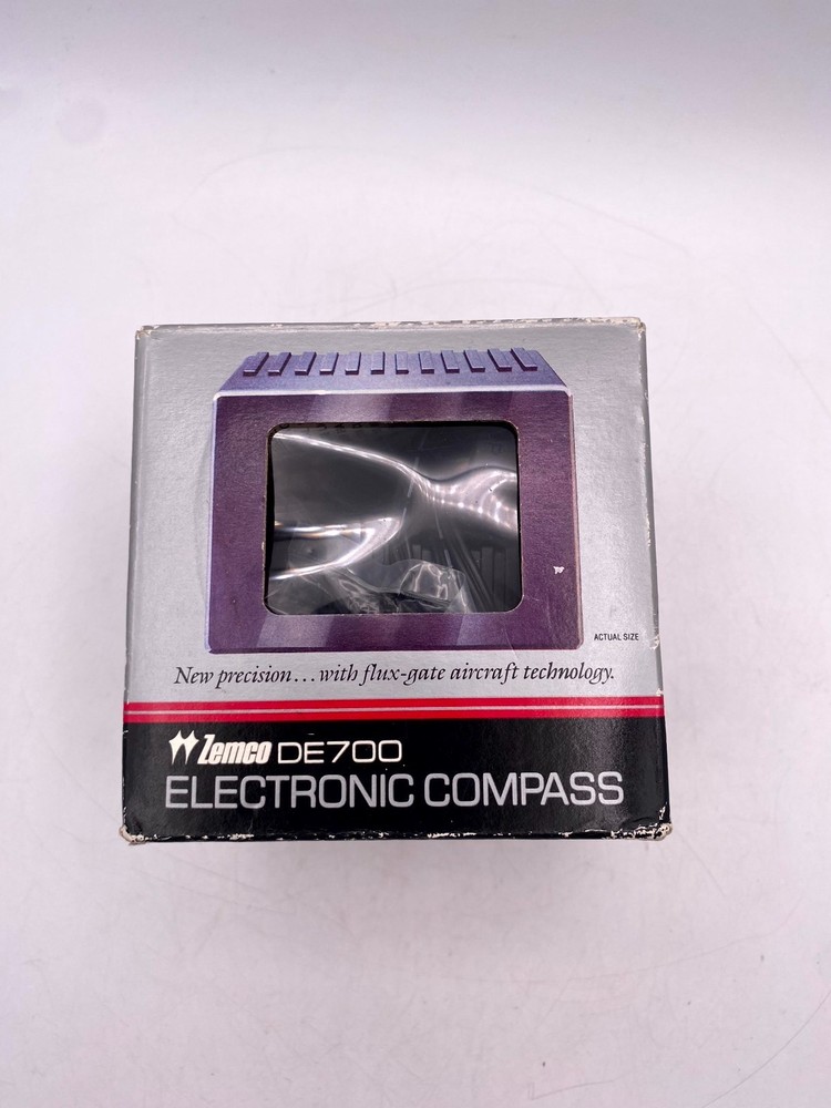 Vintage Zemco DE700 Electronic Automotive Magnetic Compass Black Color Display
