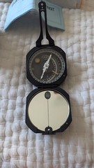 Military Brunton Style Pocket Transit Original Compass w/Case Dresser-Argus Inc