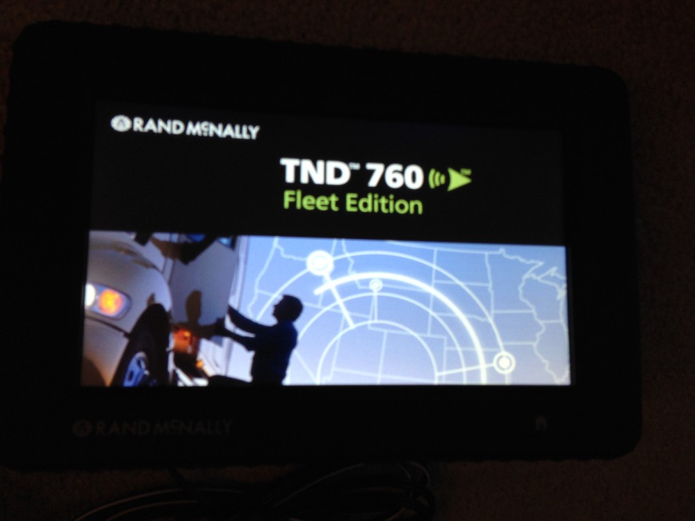 RAND MCNALLY TND 760 FLEET EDITION TRUCK FLEET MANAGEMENT GPS WITH 9 PIN Y-CABLE