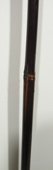 VTG Bronze Color~Art Nouveau~Women~Wood Walking Stick With Wrist Loop 36 in Long
