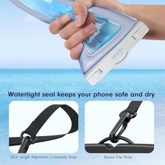 x Sanrio Waterproof Phone Pouch – Floating Phone Case Dry Bag Hello Kitty Grid