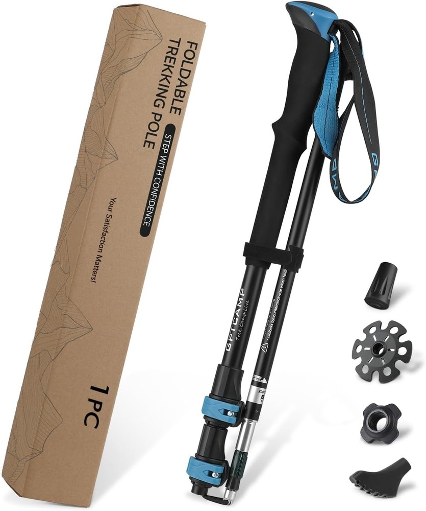 Hiking Stick,1PC Trekking Pole Collapsible Hiking Pole,Lightweight Folding