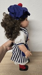 Doll Vinyl Doll Simba 46cm Sleep Eyes Maritime Vintage Excellent Condition