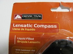 Lensatic Compass Liquid Filled With Luminous Dial – Ozark Trail – New in Package