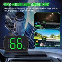 Velocimetro digital GPS para auto MPH HUD universal con pantalla LED grande