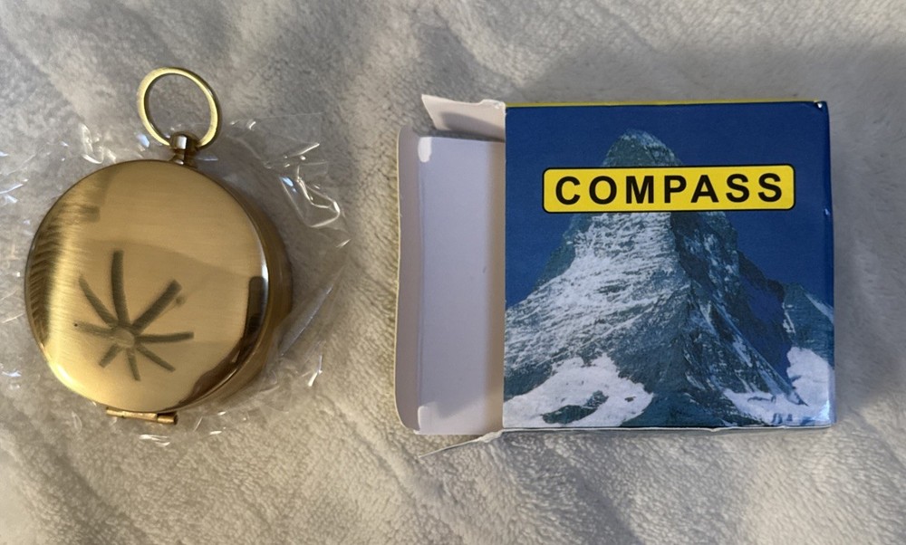 Survival Best Camping Survival Brass Compass~Military Compass Steam Punk NEW!