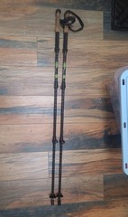 USED Cascade Mountain Tech Trekking Poles Black/Green