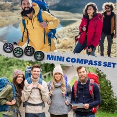 100 Pcs Button Compass Bulk 20mm Mini Survival Compass Pocket Oil Filled