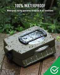Multifunctional Tactical Survival Military Compass EK1001 Camouflage Compass